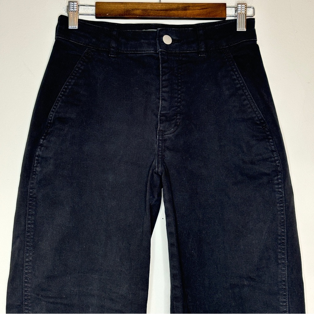 Everlane Black High-Rise Wide-Leg Jeans - Picture 3 of 12